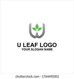 LOGO DE LA HOJA DE U - Ilustración del vector, EPS10.