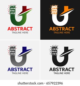 U Letter Abstract Logo