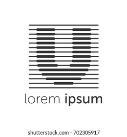 U Letter Abstract Vector Logo Design Template. Creative Typographic Concept Icon