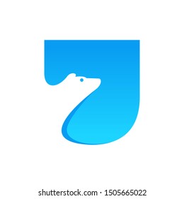 U Letter Bear Logo Design Template Inspiration, Vector, Illustration.