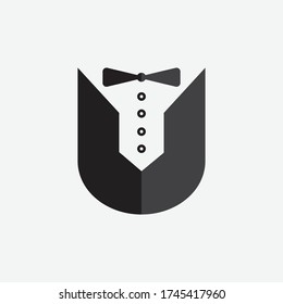 U Letter Business Template vector icon illustration design