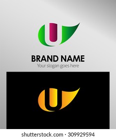 U letter Eco logo
