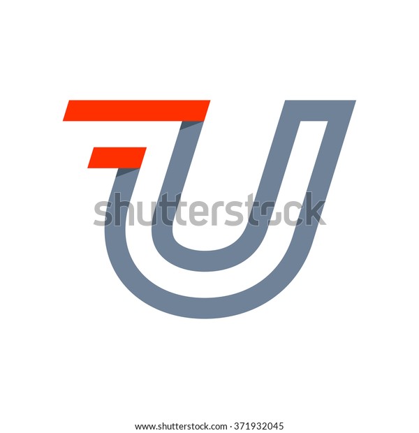 U letter fast speed
logo. Vector design template elements for your application or
corporate identity.