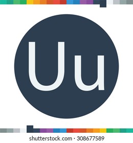 U letter icon.