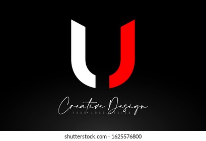 U Letter Icon Design With Creative Modern Look and Teal Background.  Vector Illustration.
