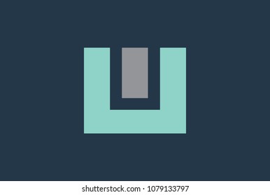 U letter initial Logo Design Unique Creative Simple
