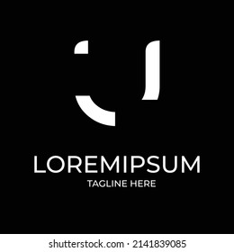 Logotipo U Letter Linked Luxury Premium