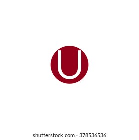 u letter logo