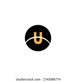 U letter logo abstract design