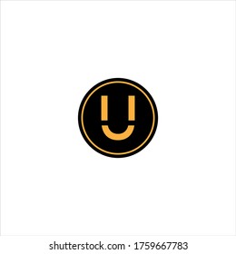 U letter logo abstract design