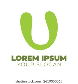 U letter logo for business and company identity