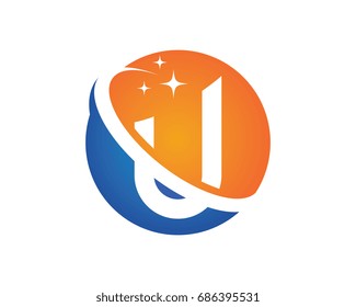 U Letter Logo Business professional logo template