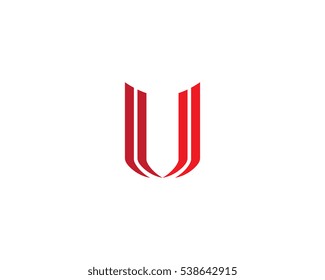 U Letter Logo Business Template Vector icon