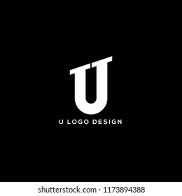 U Letter Logo Creative Template Sign Vector