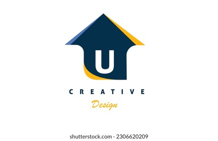 U letter logo design 02