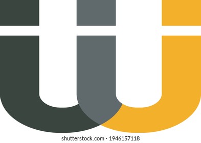 U and i letter logo design, u logo, i logo 