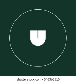 U letter logo design