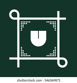 U letter logo design