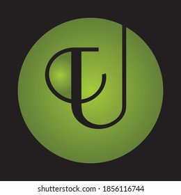 Logo de la carta U Diseño Icono creativo Logo vector de letras modernas