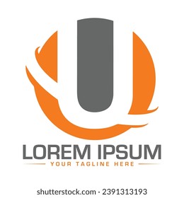 Diseño de logotipo para carta U Diseño de logotipos creativos y profesionales