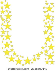 u letter logo design element