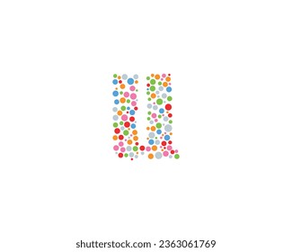 Elemento de diseño de logotipo de letra U con forma de círculo