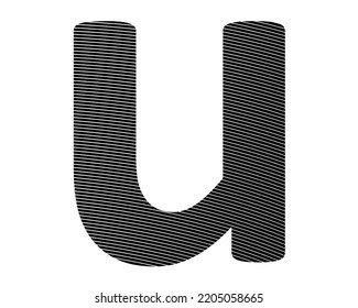 elementos de diseño de logotipo de letras u