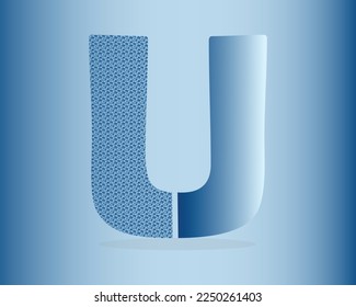 Elementos de diseño del logotipo de letras U