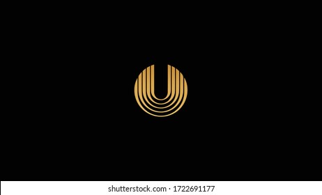 U Letter Logo Design Template Vector