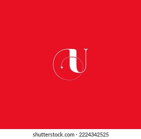 U letter logo design template elements. Modern abstract digital alphabet letter logo. Vector illustration.