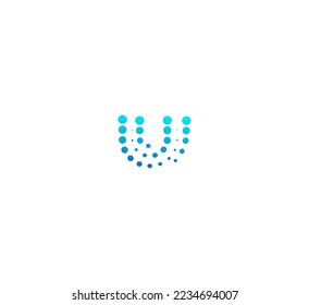 Elementos de plantilla de diseño de logotipo de letra U. Logo de la letra digital abstracta moderna. Ilustración vectorial. Logo de Technology U. 