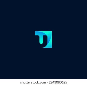 U letter logo design template elements. Modern abstract digital alphabet letter logo. Vector illustration.
