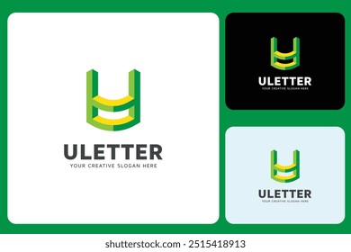 U Letter Logo Design Template