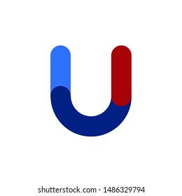 U letter logo design vector