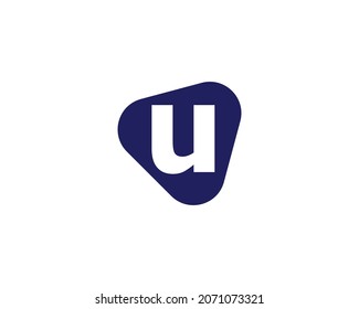 plantilla vectorial de diseño de logotipo de letras U