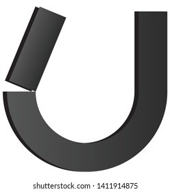 U letter logo eps vector 