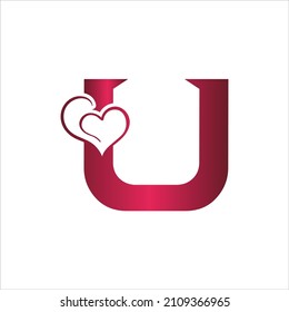 1,270 U Heart Logo Images, Stock Photos & Vectors | Shutterstock