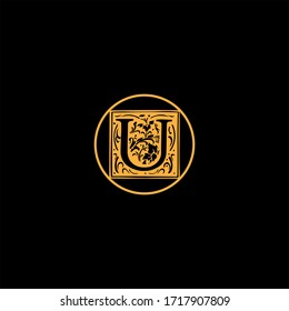 U letter logo icon design
