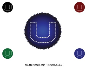 logotipo de letra de U y plantilla de diseño de iconos