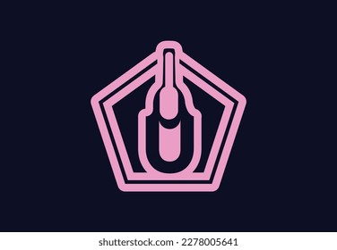 U letter logo and icon design template 3