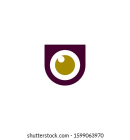 u letter logo icon vector