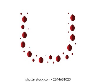 Elementos de plantilla de vector de icono de logotipo de letra U