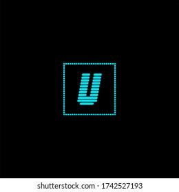 Diseño inicial del logotipo de la letra U