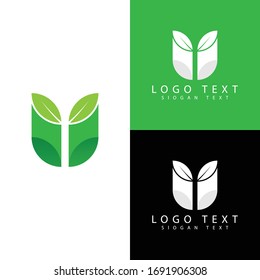 U Letter Logo - U Leaf Letter Logo - U Nature Modern Beauty Nature Logo Templates