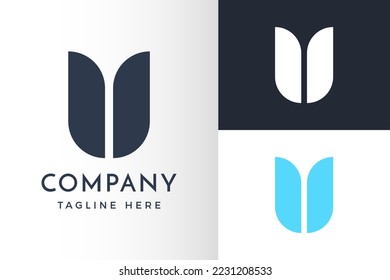 U letter logo for modern company. A modern logo