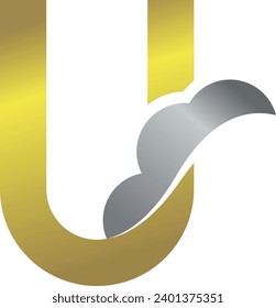 U Letter Logo Royal. - Vector