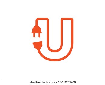 U Letter logo or symbol template