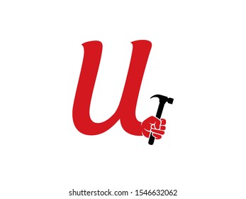 U Letter logo or symbol template design