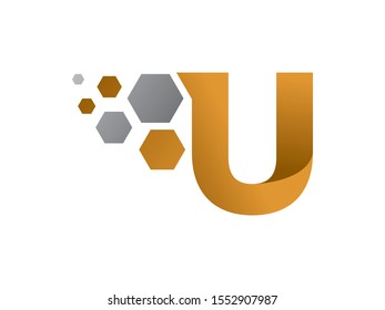 U Letter logo or symbol template design