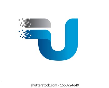 U Letter logo or symbol template